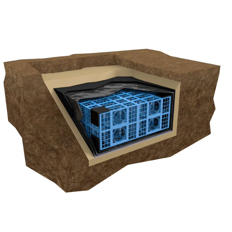 Visqueen High Performance Urban Drainage Geomembrane - 1.4m x 50m x 1mm