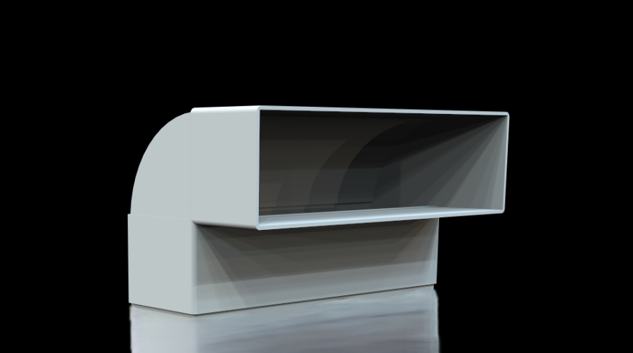 Newton CDM BaseDrain Inspection Port 90° Bend