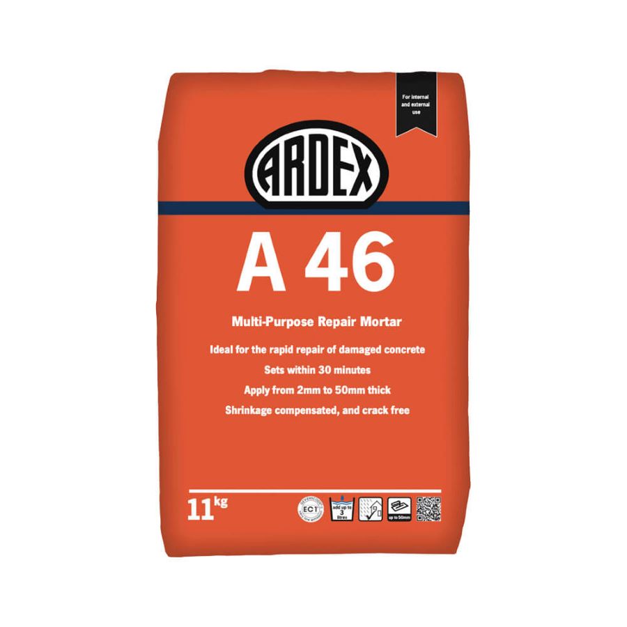 ARDEX A46 Multipurpose Concrete Repair Mortar 11kg ARDEX A46 Multipurpose Concrete Repair Mortar 11kg