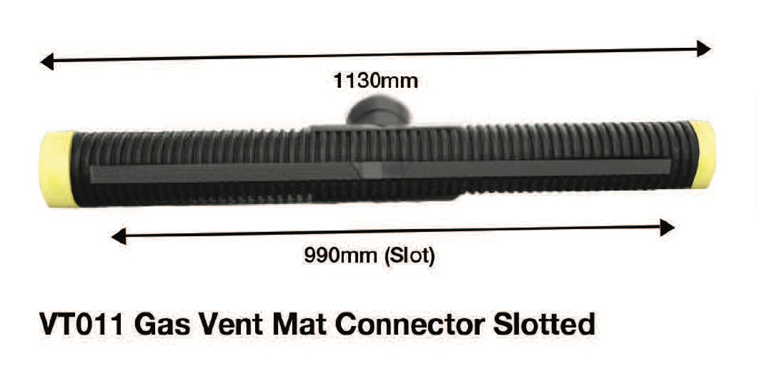 Visqueen Gas Vent Mat Connector Slotted for Gas Venting System 2