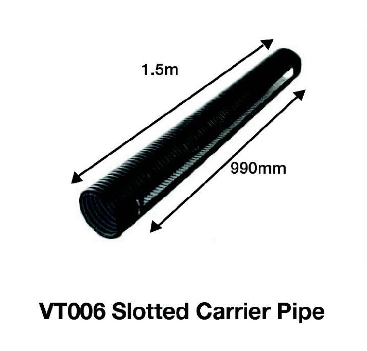 Visqueen Slotted Carrier Pipe for Gas Venting System