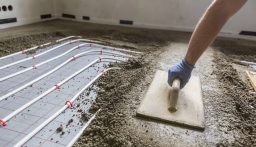 ARDEX A 38 screed over Underfloor Heating