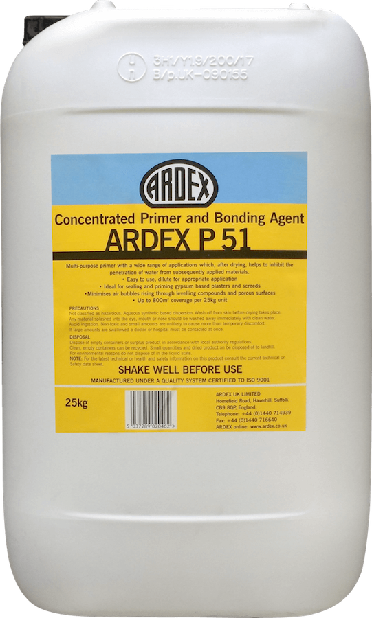 ARDEX P51 Concentrated Water-Based Primer and Bonding Agent - 25kg