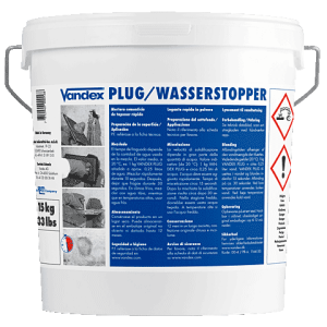 VANDEX PLUG Cementitious Waterproof Plug Compound - 15kg