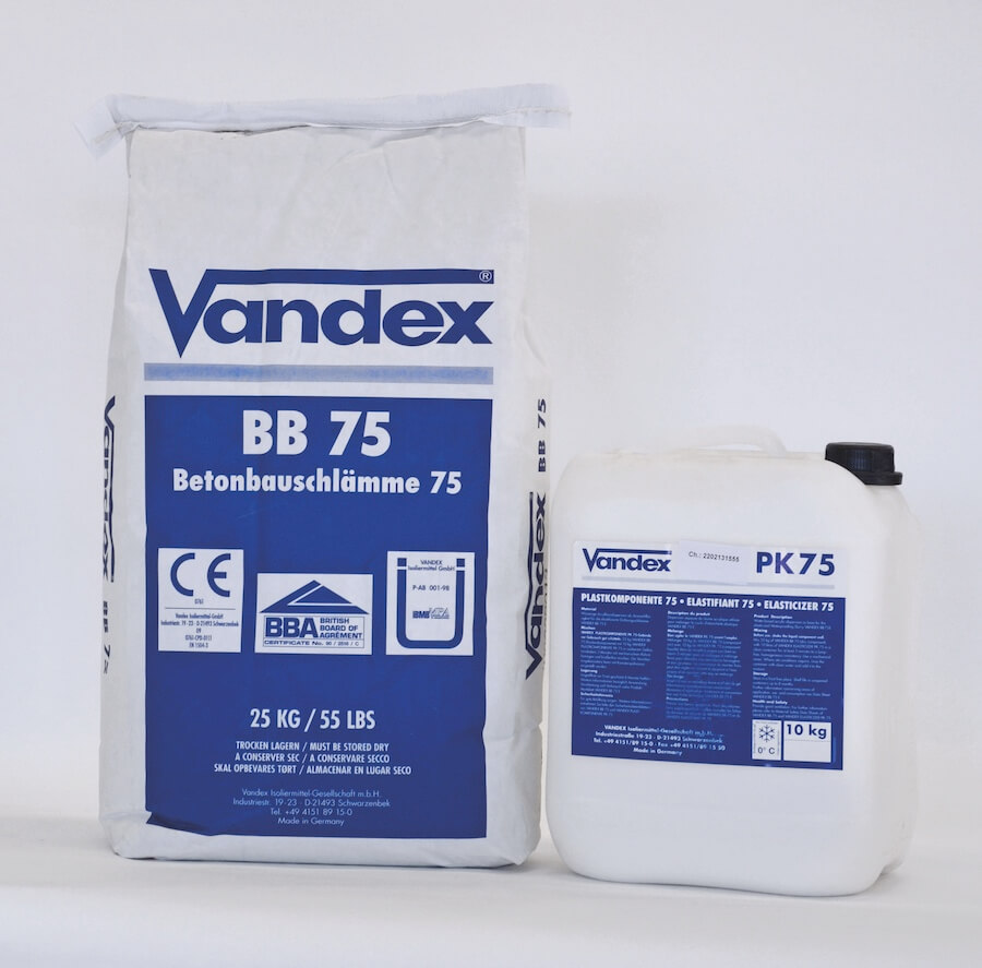 VANDEX BB 75 E Elasticised Waterproofing Slurry - 35kg
